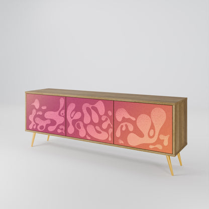 IRREGULAR PINK 3-Door TV Cabinet