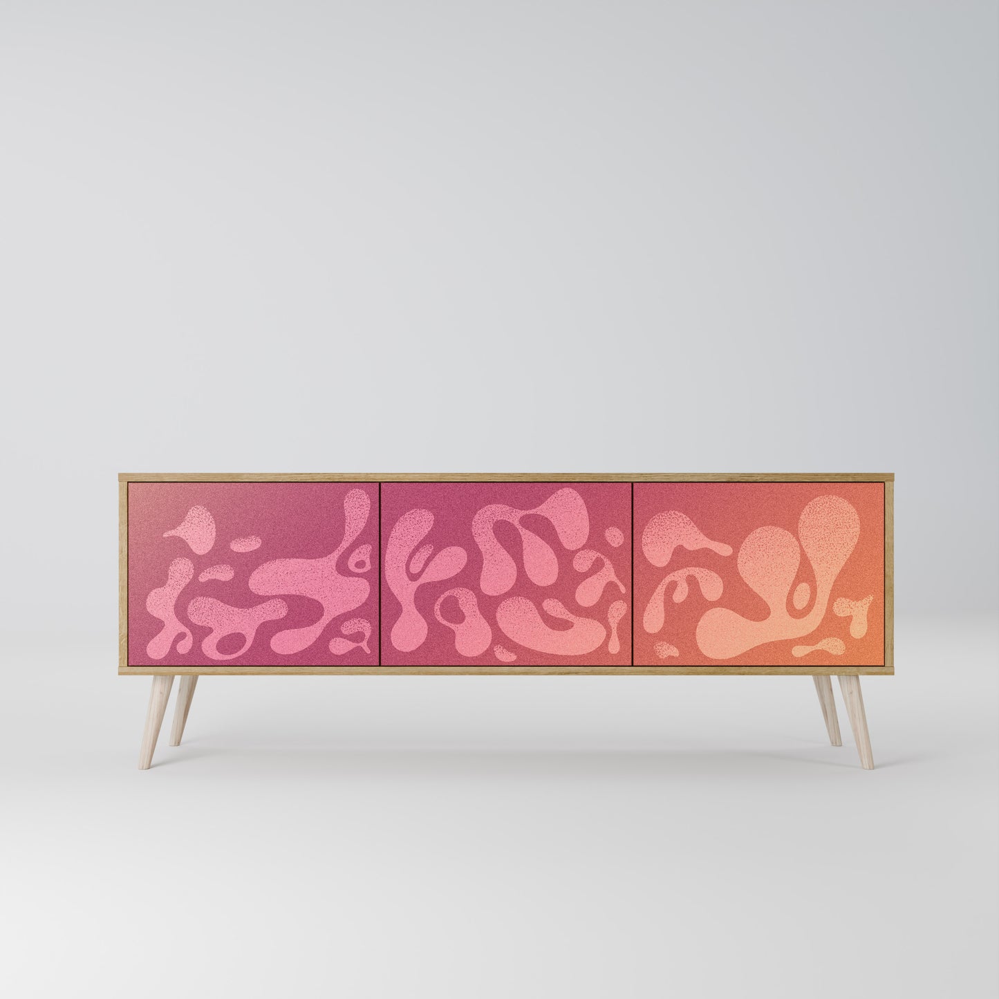 IRREGULAR PINK 3-Door TV Cabinet