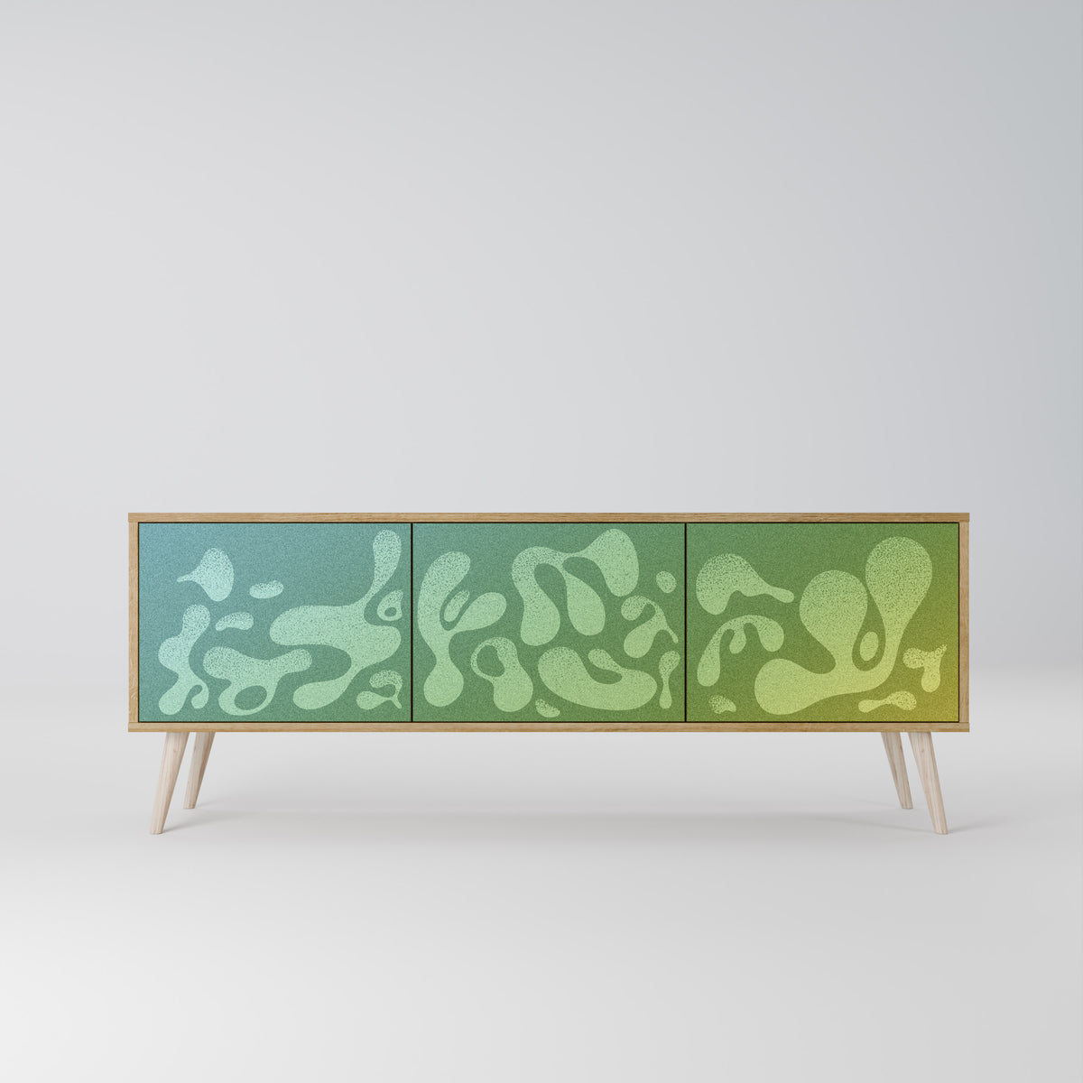 IRREGULAR BLUE 3-Door TV Cabinet