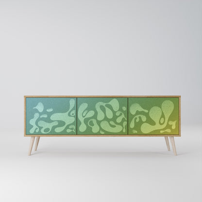 IRREGULAR BLUE 3-Door TV Cabinet