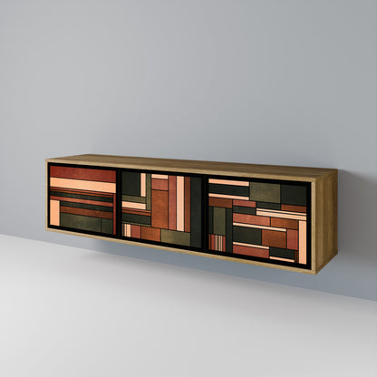 FIGURES OF NATURE 3-Door TV Cabinet