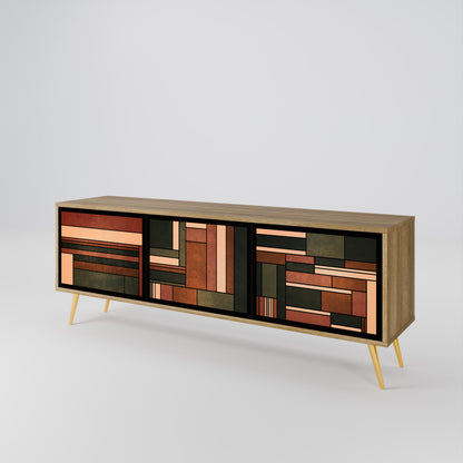 FIGURES OF NATURE 3-Door TV Cabinet