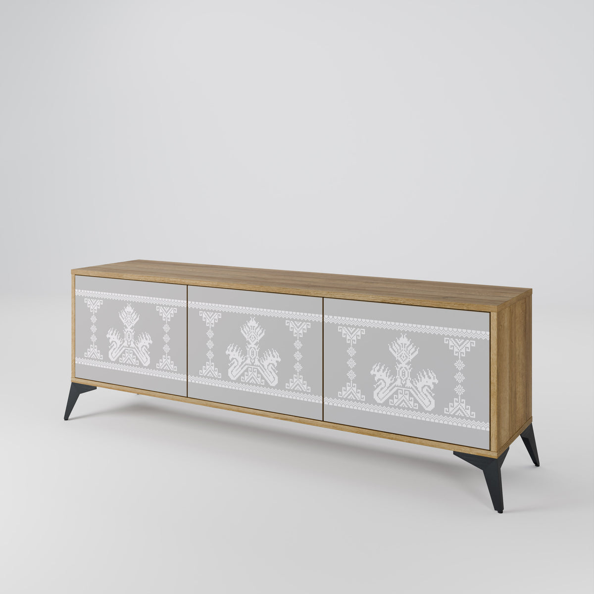 THAI GRAY 3-Door TV Cabinet