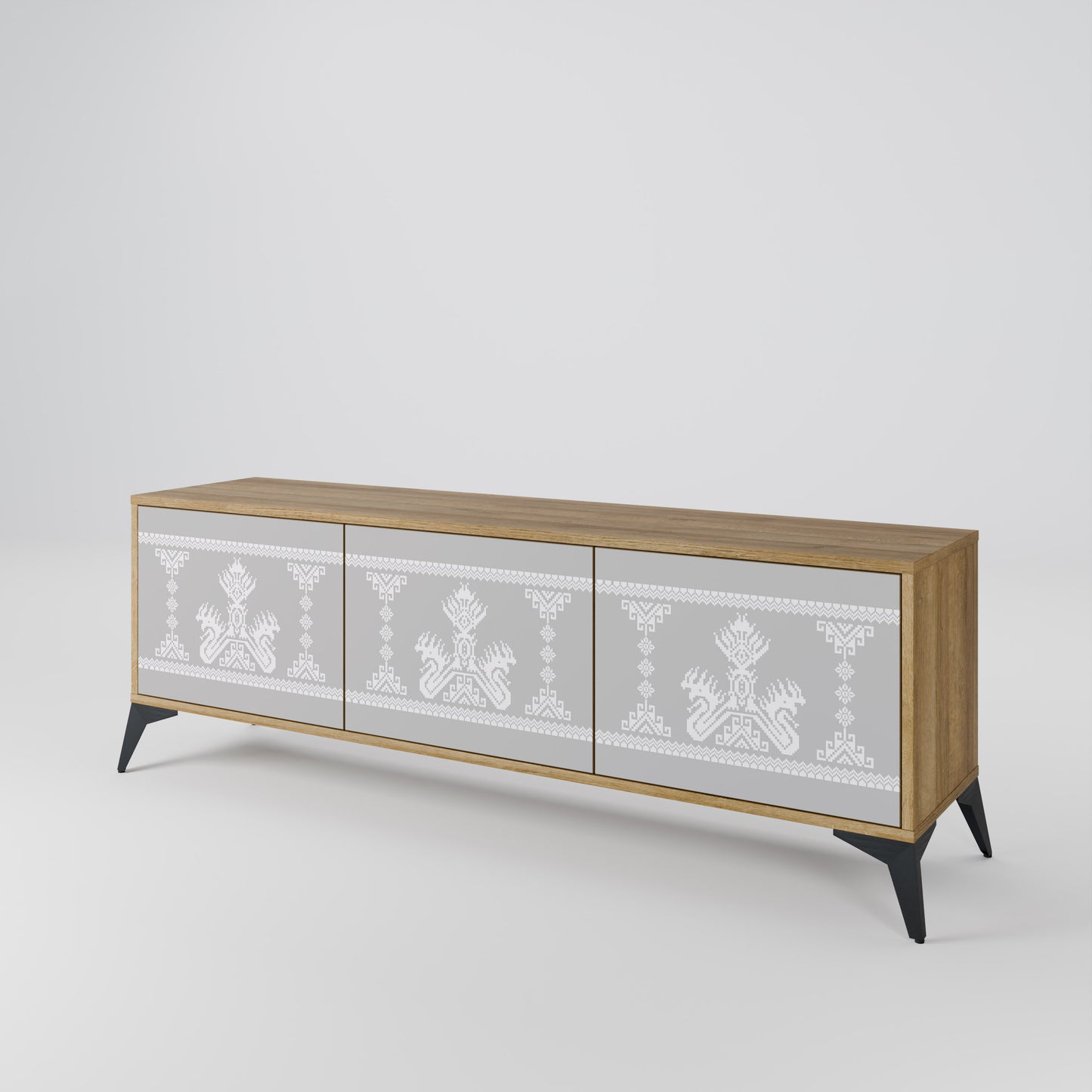 THAI GRAY 3-Door TV Cabinet