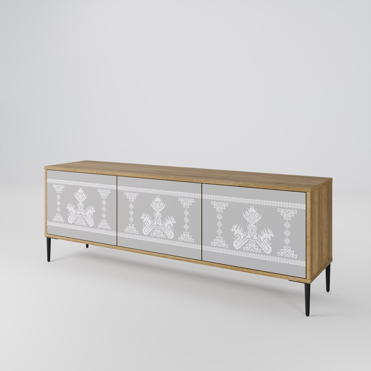 THAI GRAY 3-Door TV Cabinet