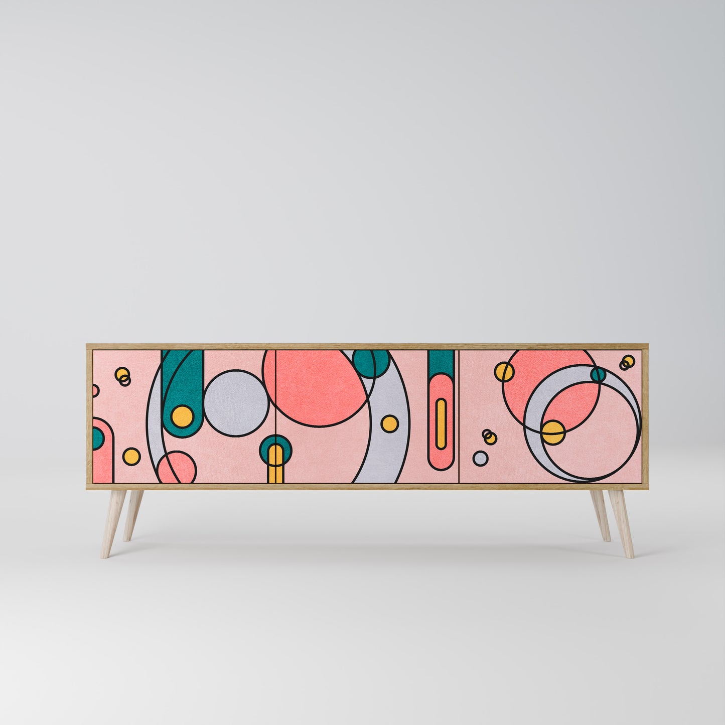 GOSSAMER ECHOES 3-Door TV Cabinet