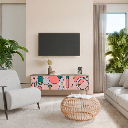 GOSSAMER ECHOES 3-Door TV Cabinet