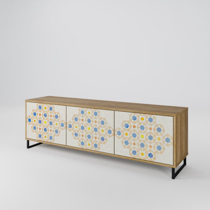 PATTERNED PRISM 3-Door TV Cabinet