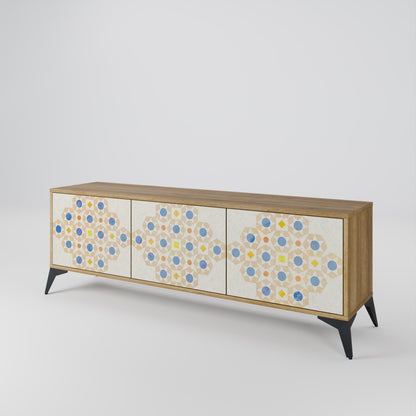PATTERNED PRISM 3-Door TV Cabinet