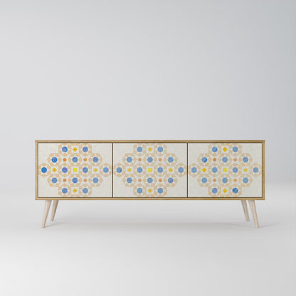 PATTERNED PRISM 3-Door TV Cabinet