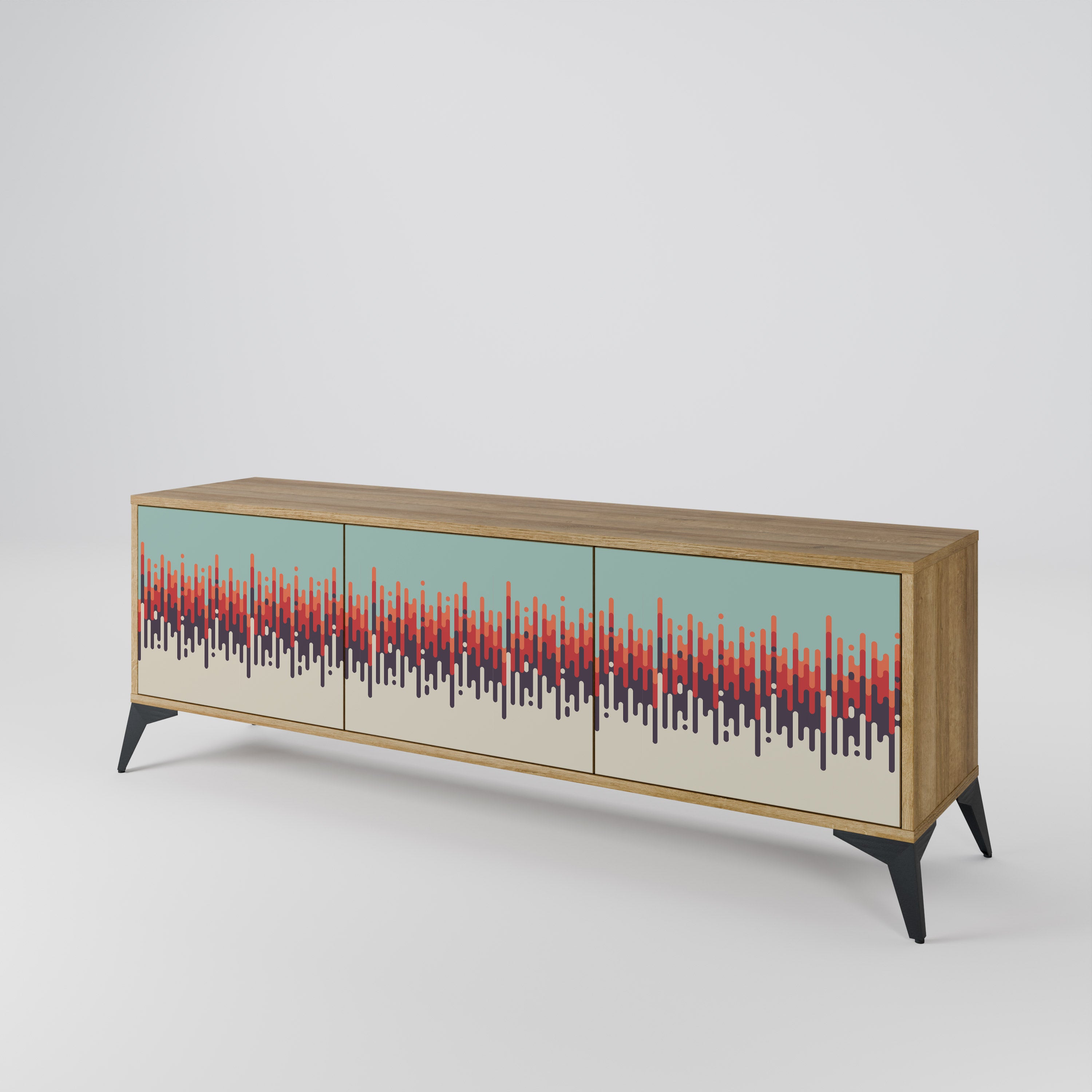 CHROMA CONTOURS 3-Door TV Cabinet
