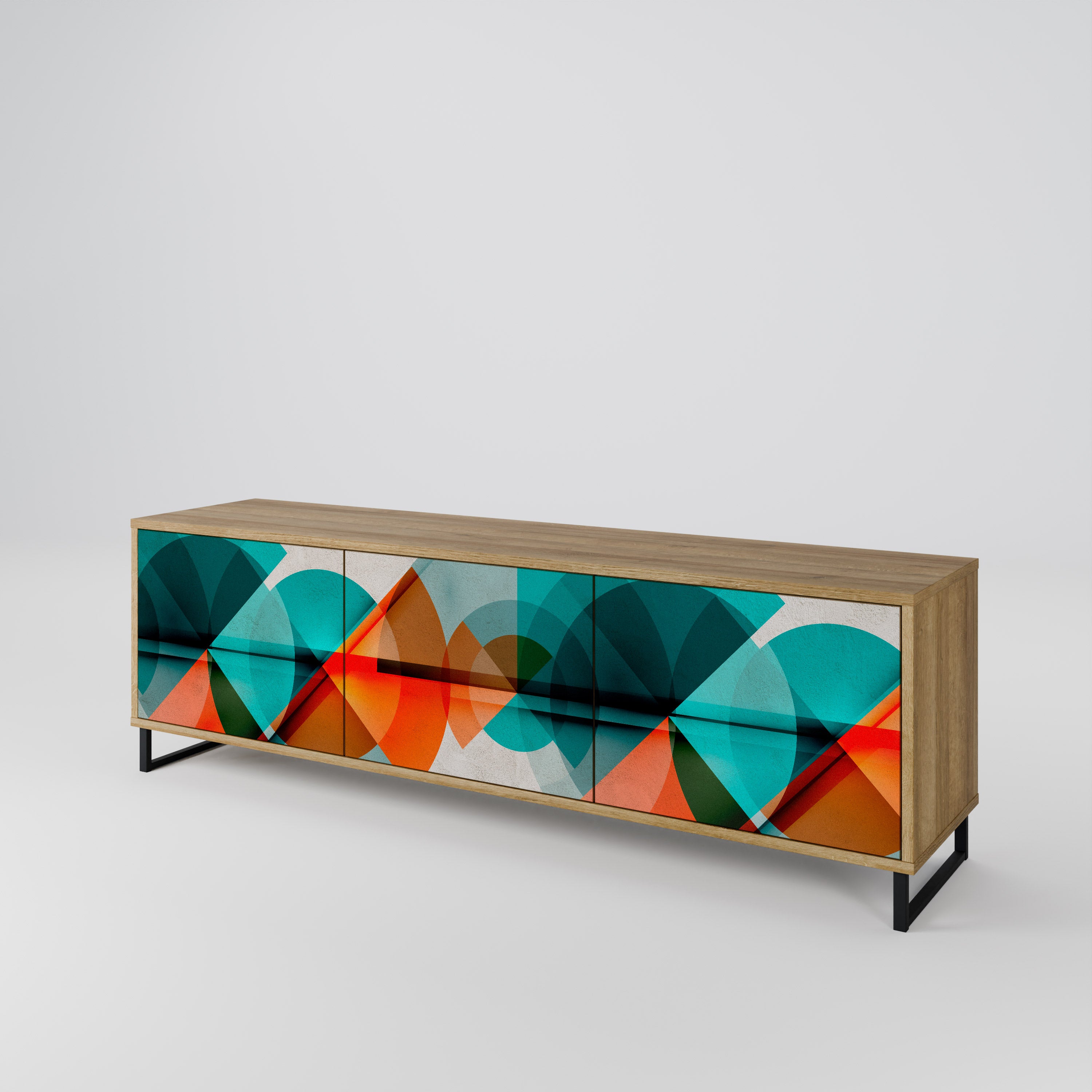 CIRCULAR RHAPSODY 3-Door TV Cabinet