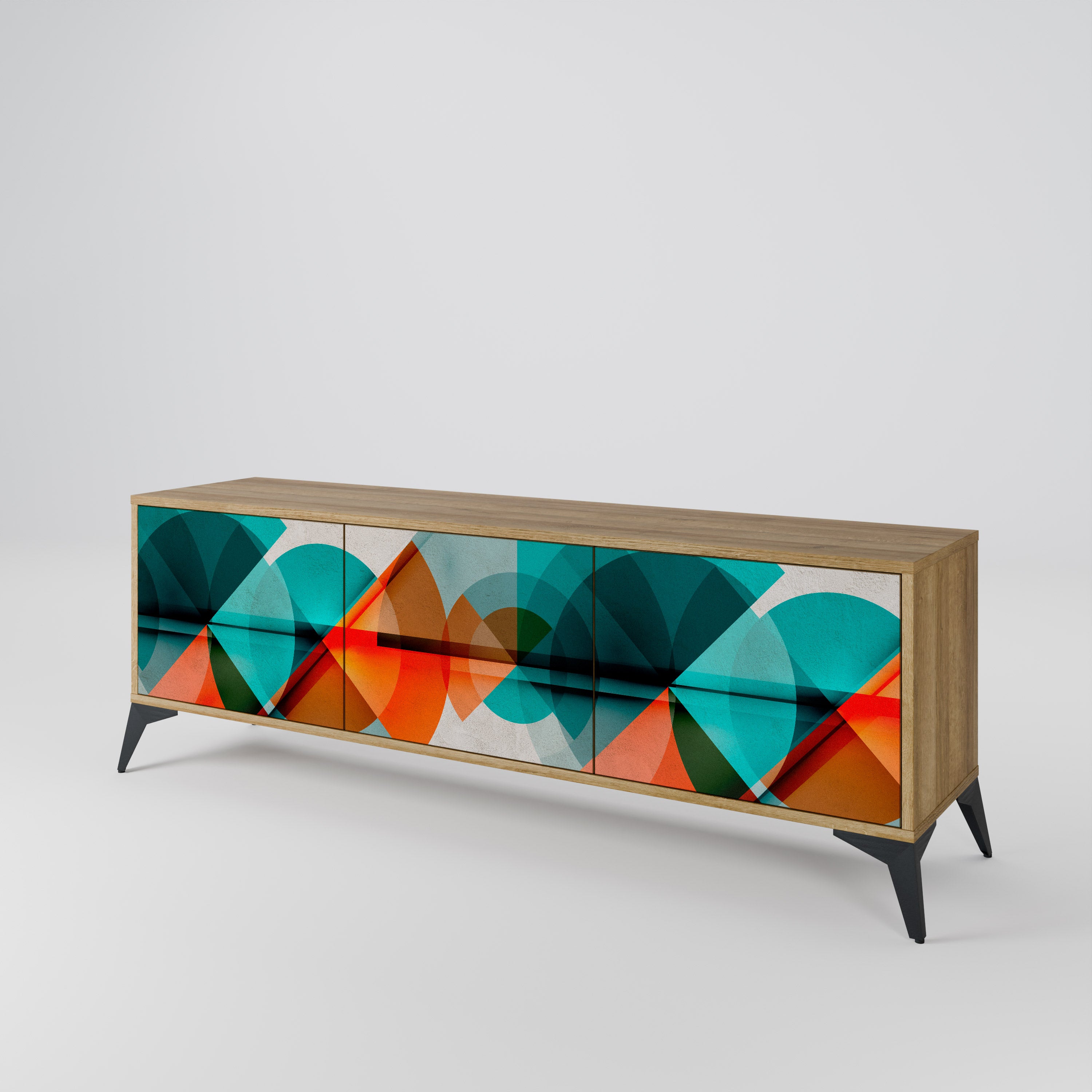 CIRCULAR RHAPSODY 3-Door TV Cabinet