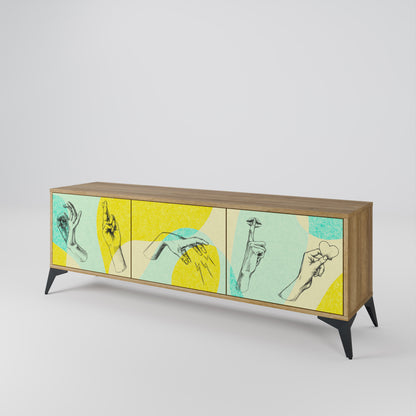 BODY LANGUAGE 3-Door TV Cabinet