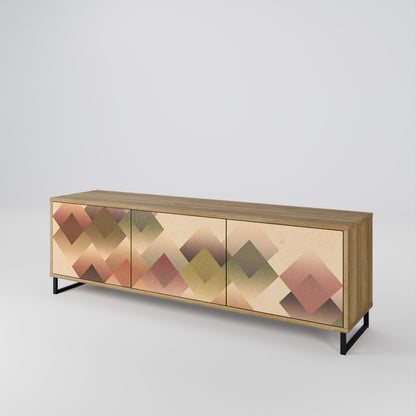 GEOMETRIC FUSION 3-Door TV Cabinet