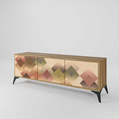GEOMETRIC FUSION 3-Door TV Cabinet