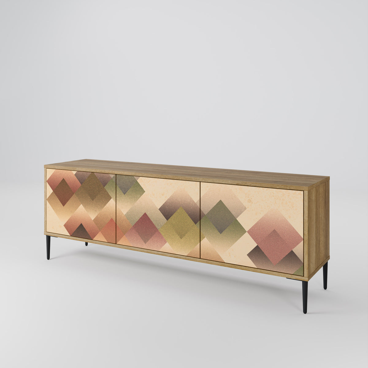 GEOMETRIC FUSION 3-Door TV Cabinet