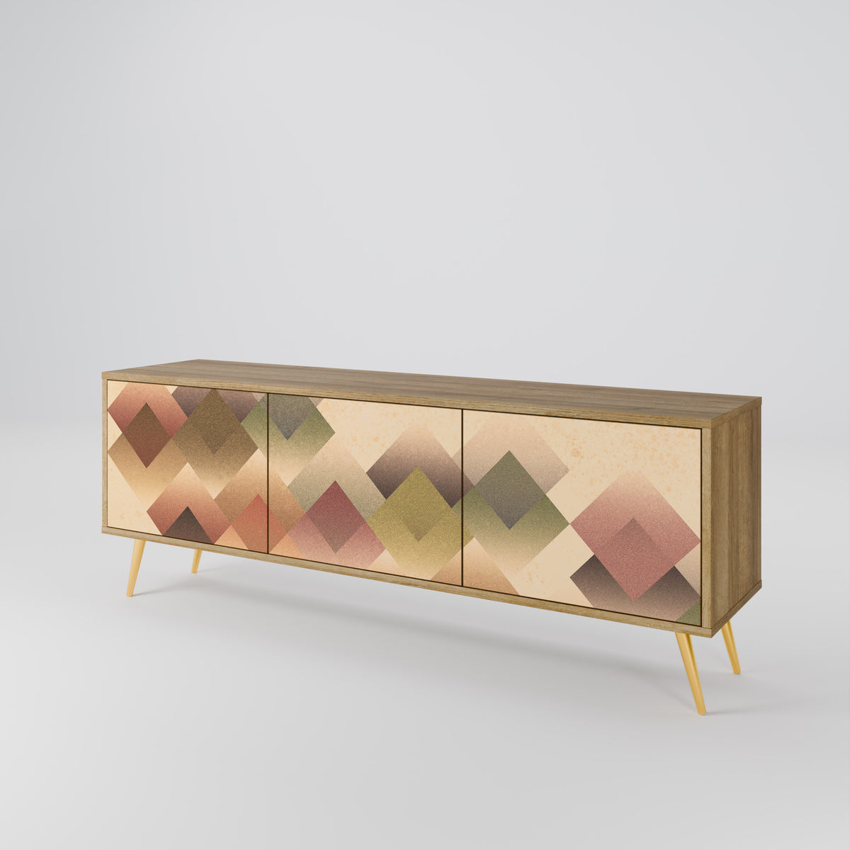 GEOMETRIC FUSION 3-Door TV Cabinet