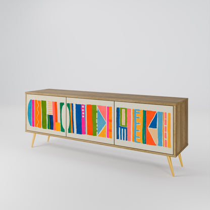 GEOMETRIC SHINE 3-Door TV Cabinet