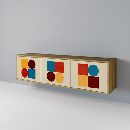 GEOMETRIC PUZZLE 3-Door TV Cabinet