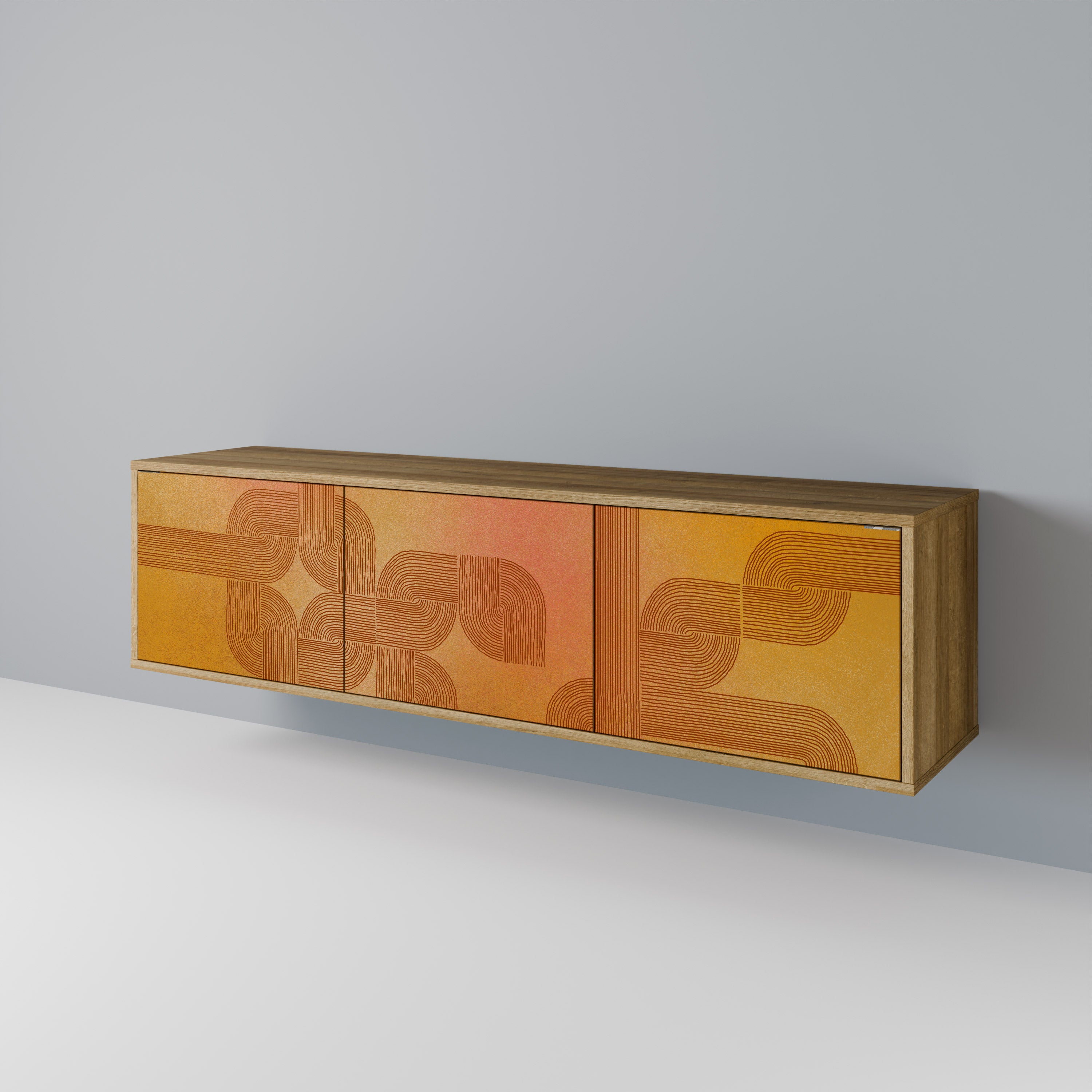 STRENGTHENING RELATION 3-Door TV Cabinet