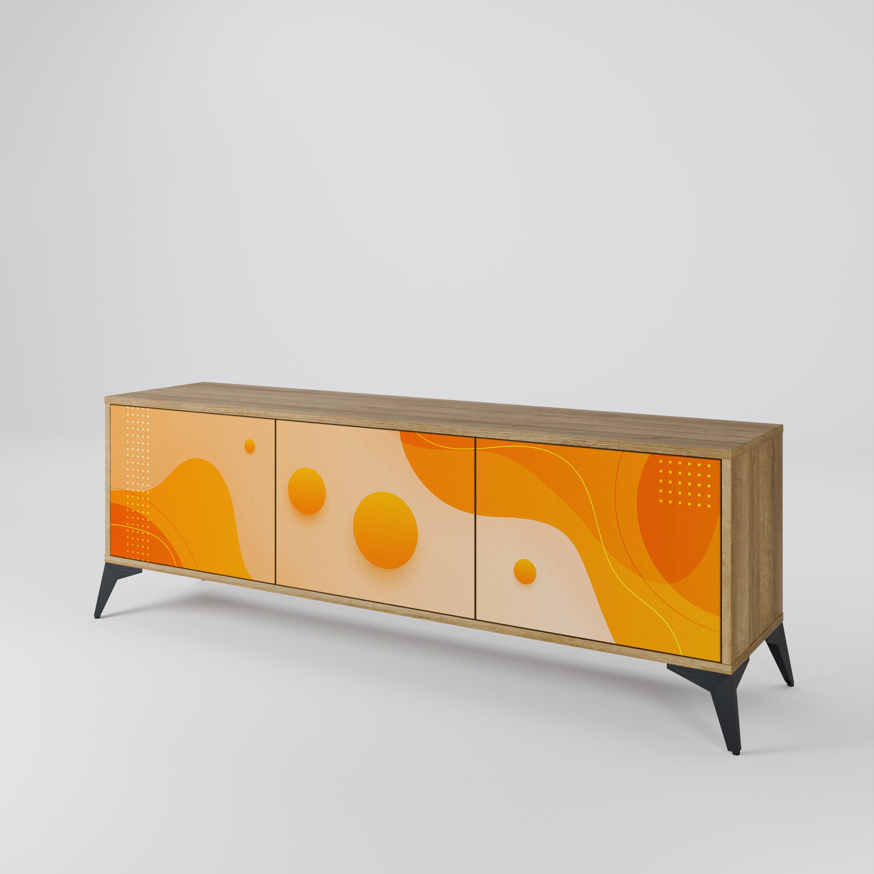 ORANGE ARRANGEMENT 3-Door TV Cabinet