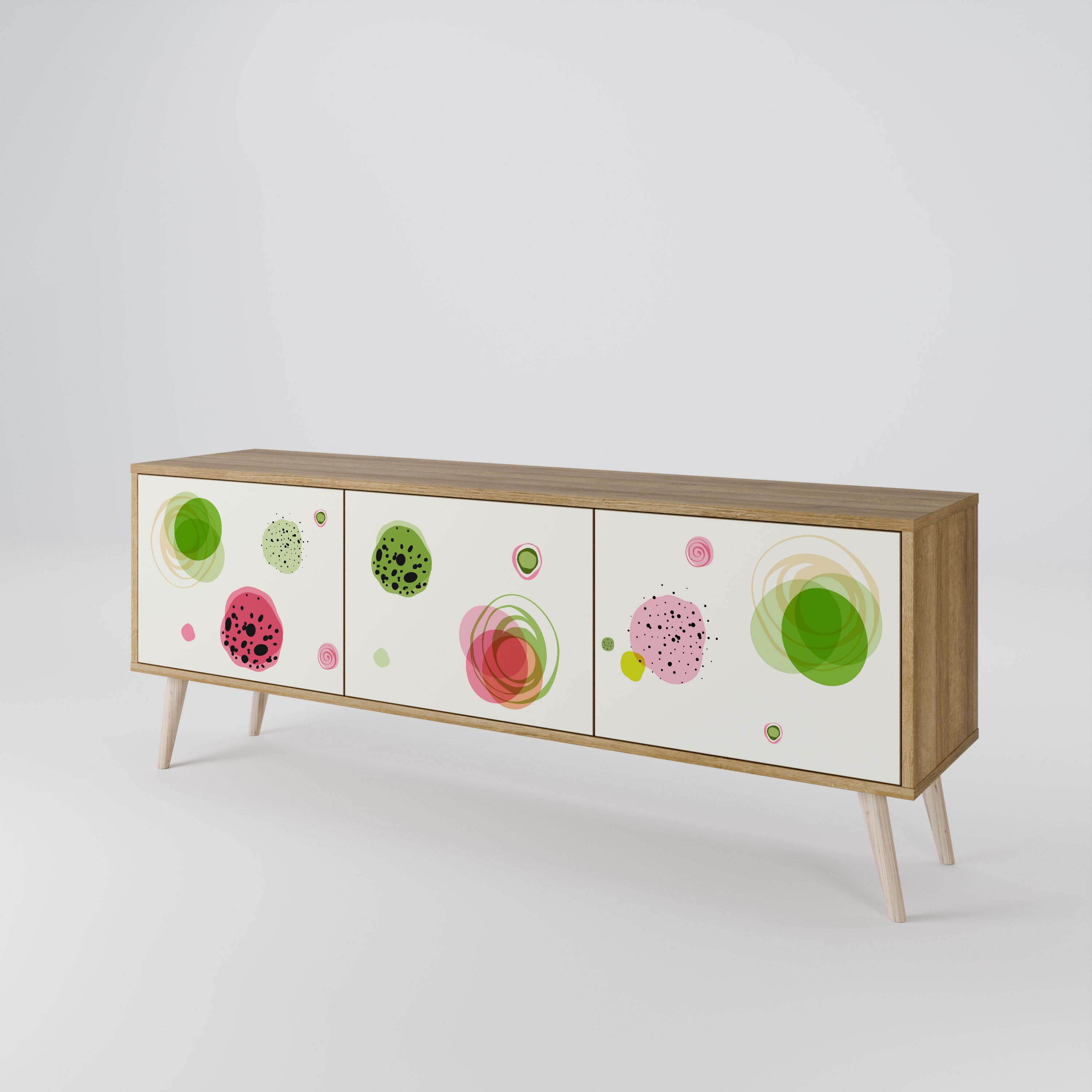 COLORFUL COSMOS 3-Door TV Cabinet