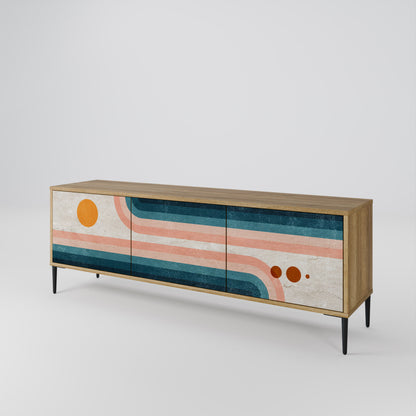 TWO HALVES 3-Door TV Cabinet
