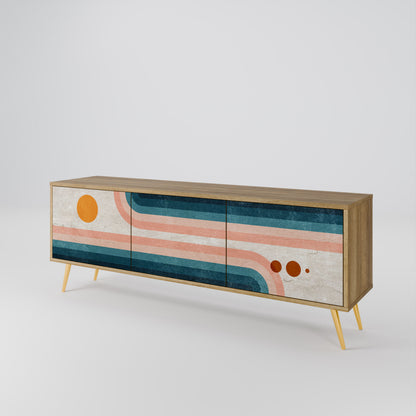 TWO HALVES 3-Door TV Cabinet