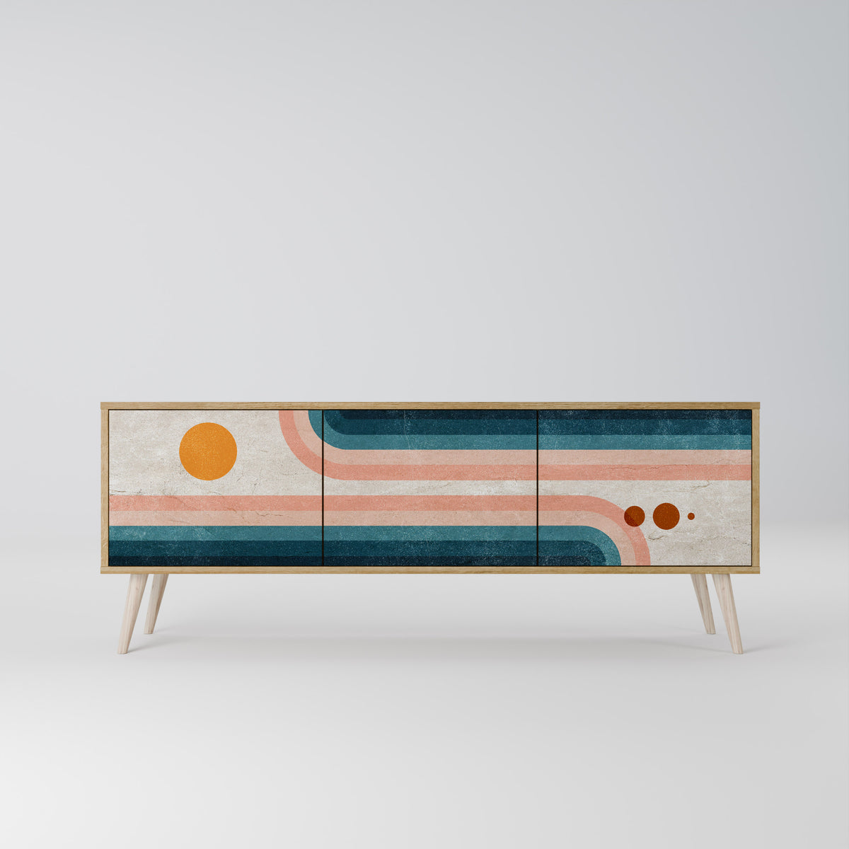 TWO HALVES 3-Door TV Cabinet
