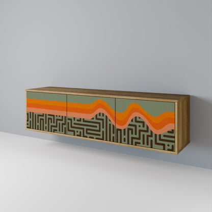 SIMPLE SOLUTIONS 3-Door TV Cabinet