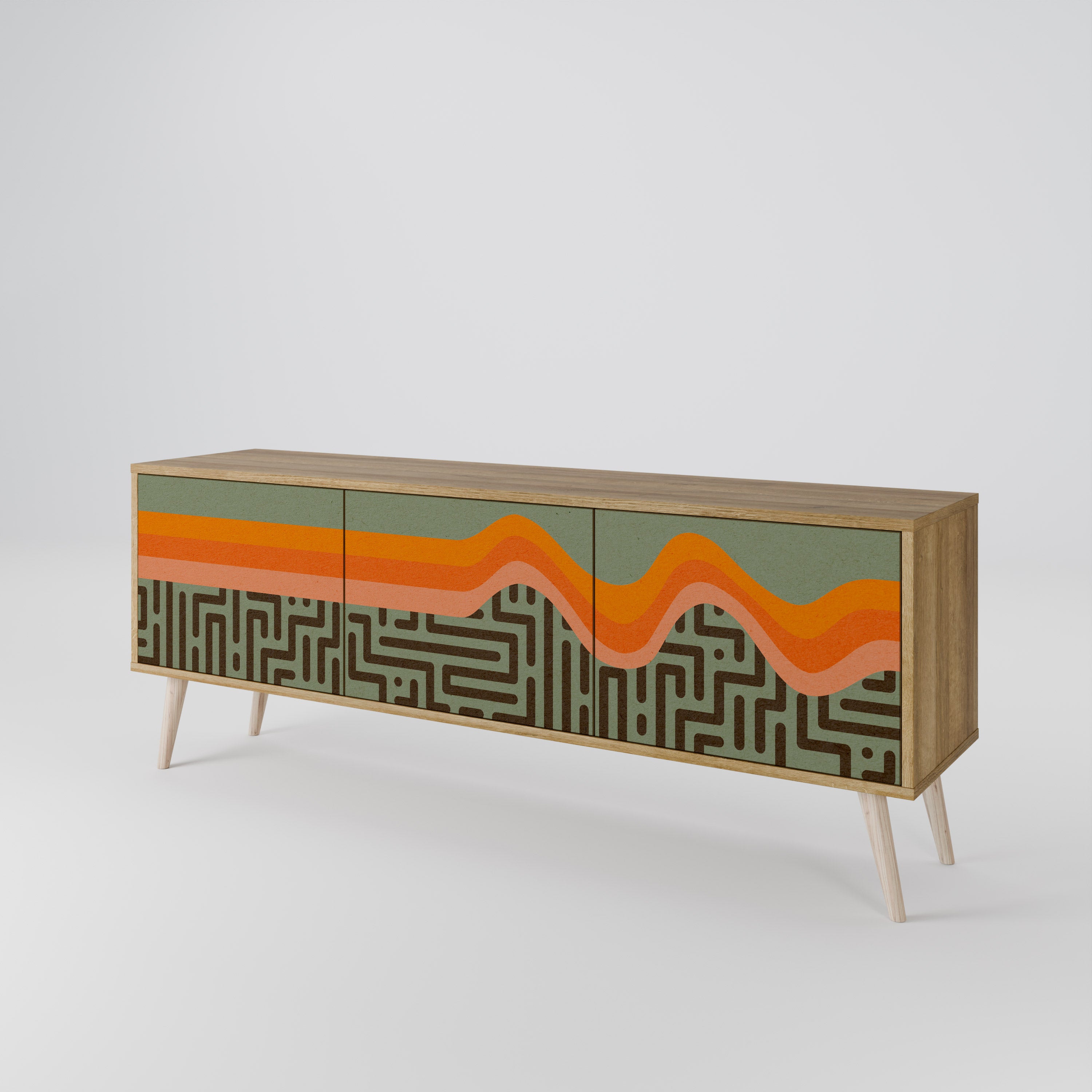 SIMPLE SOLUTIONS 3-Door TV Cabinet