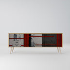 GRAY FIGURES 3-Door TV Cabinet