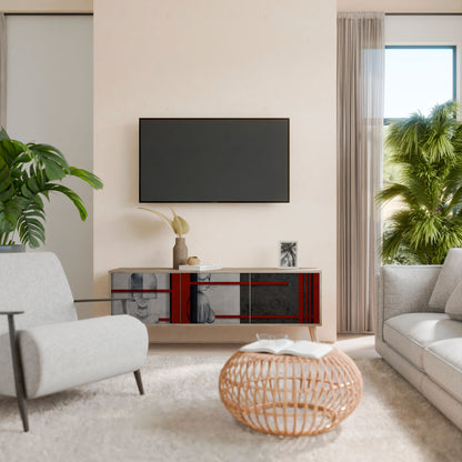 GRAY FIGURES 3-Door TV Cabinet