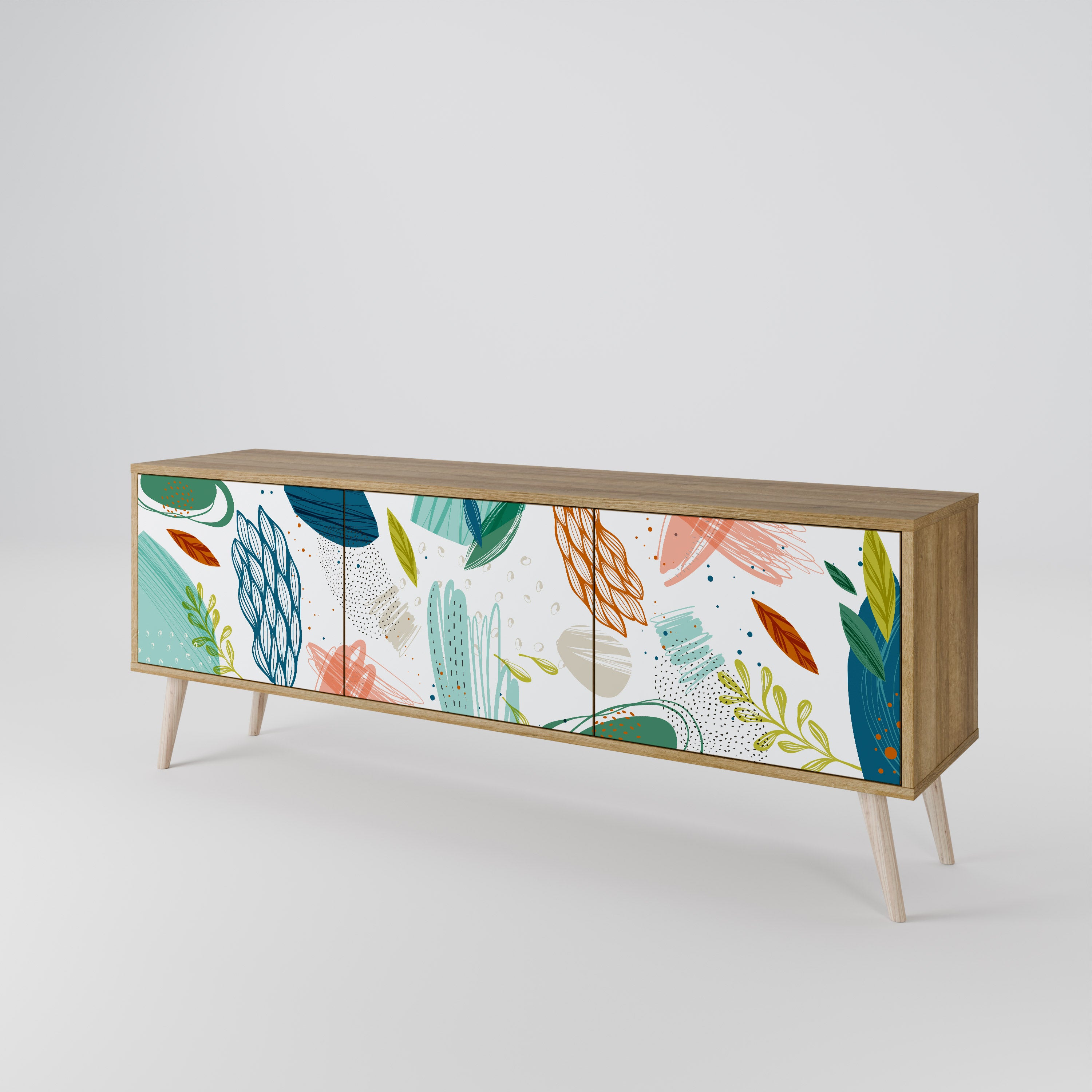 BOTANICAL HURRICANE 3-Door TV Cabinet