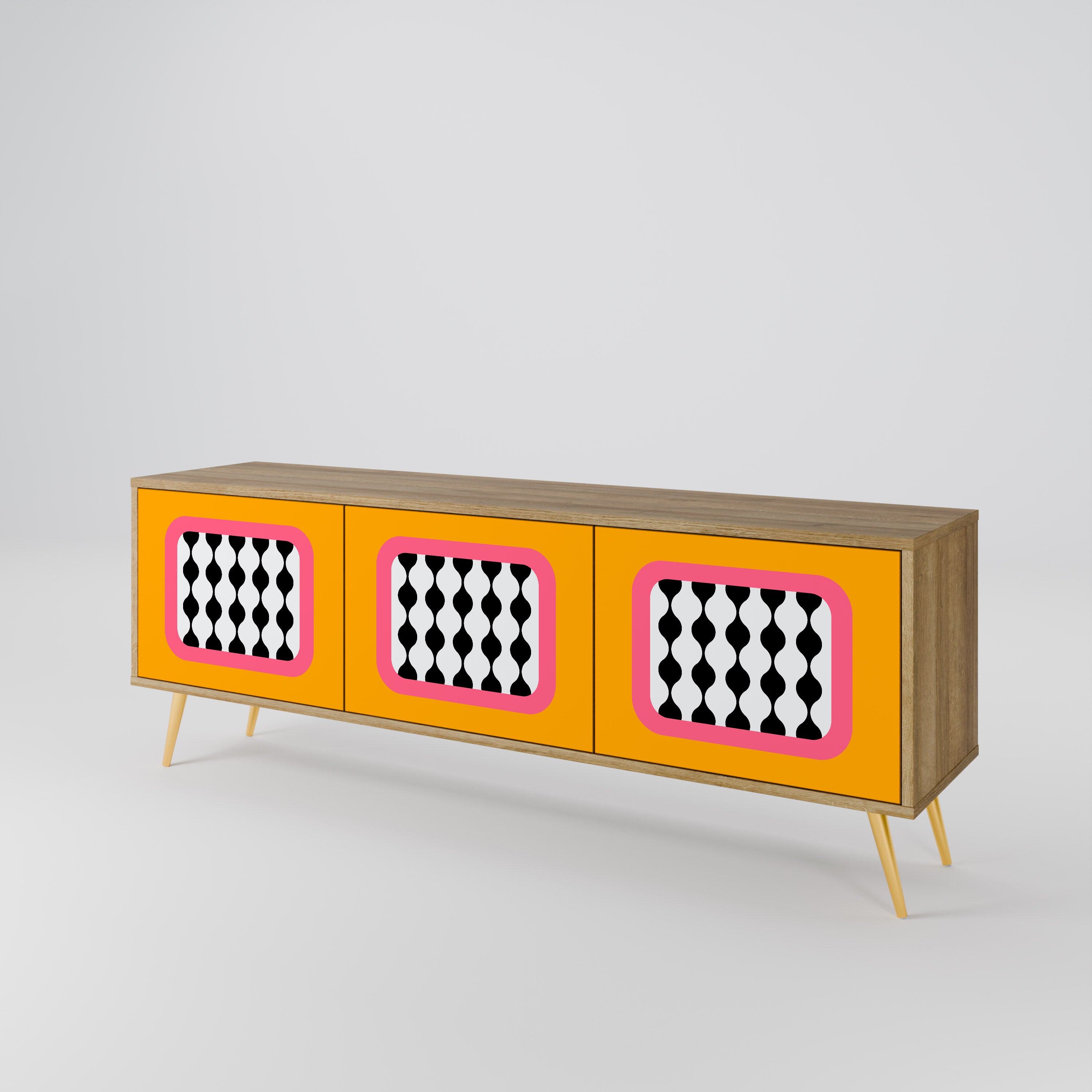 TEARS IN HEAVEN 3-Door TV Cabinet