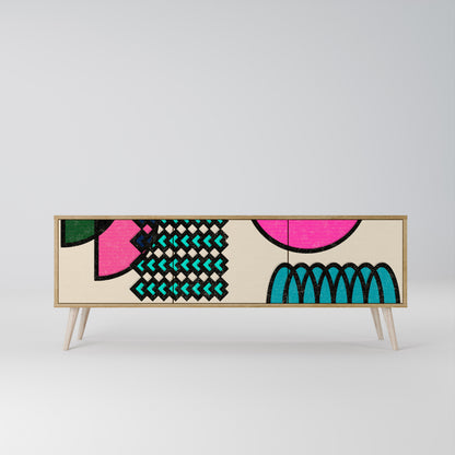 GEOMETRIC RHAPSODY 3-Door TV Cabinet
