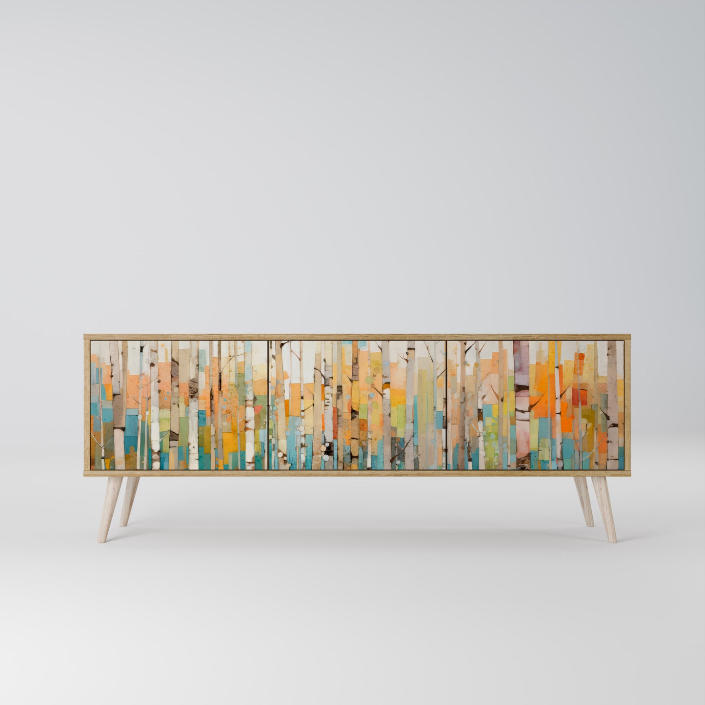 BIRCH KALEIDOSCOPE 3-Door TV Cabinet