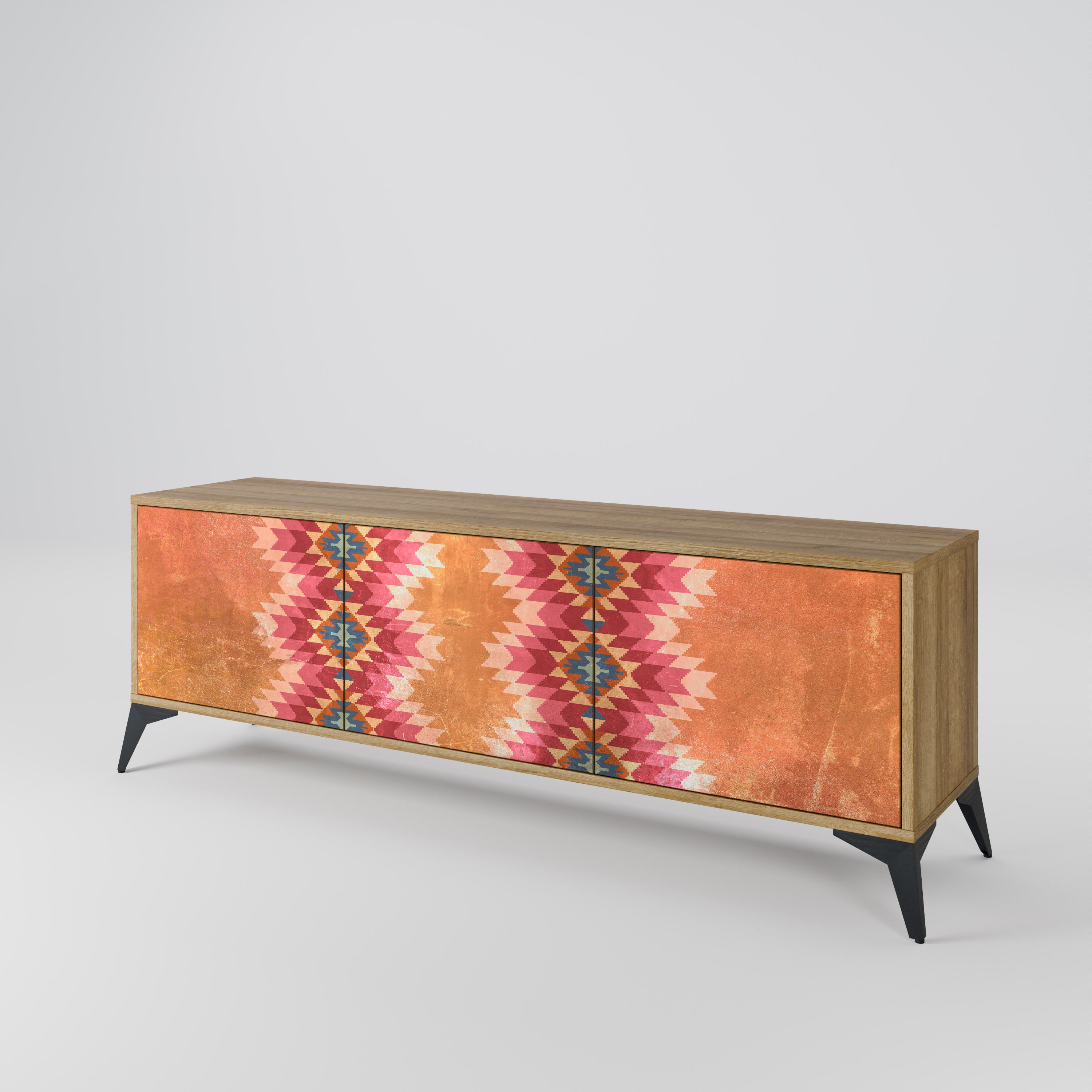 INDIAN FOLK 3-Door TV Cabinet