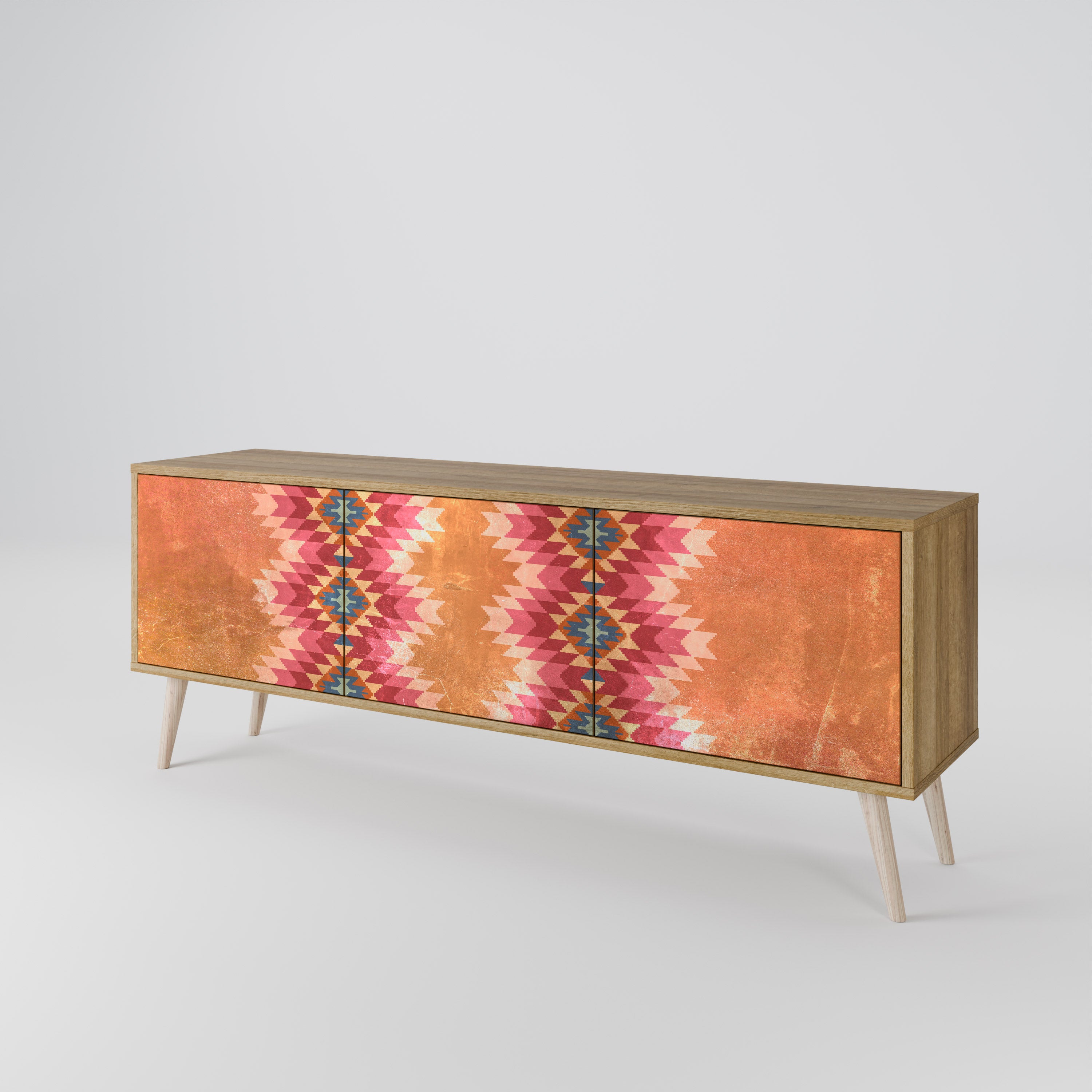 INDIAN FOLK 3-Door TV Cabinet