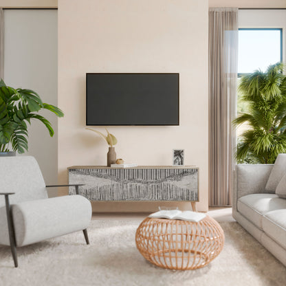 GRAIN LINES 3-Door TV Cabinet