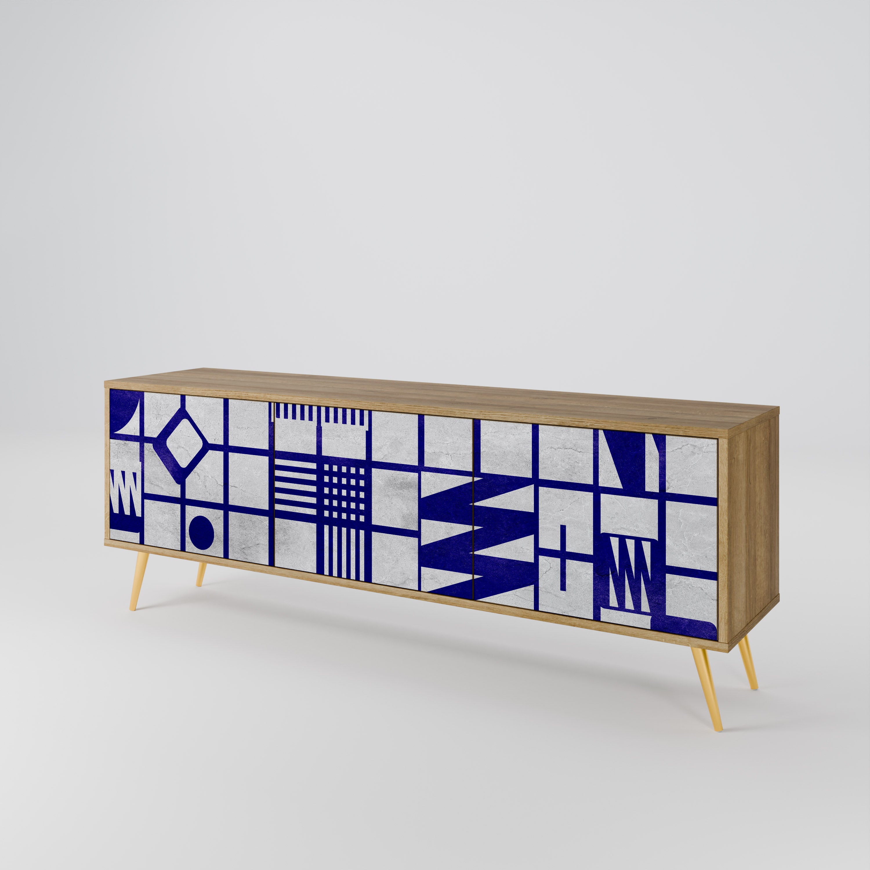 THE RIGHT PLACES 3-Door TV Cabinet