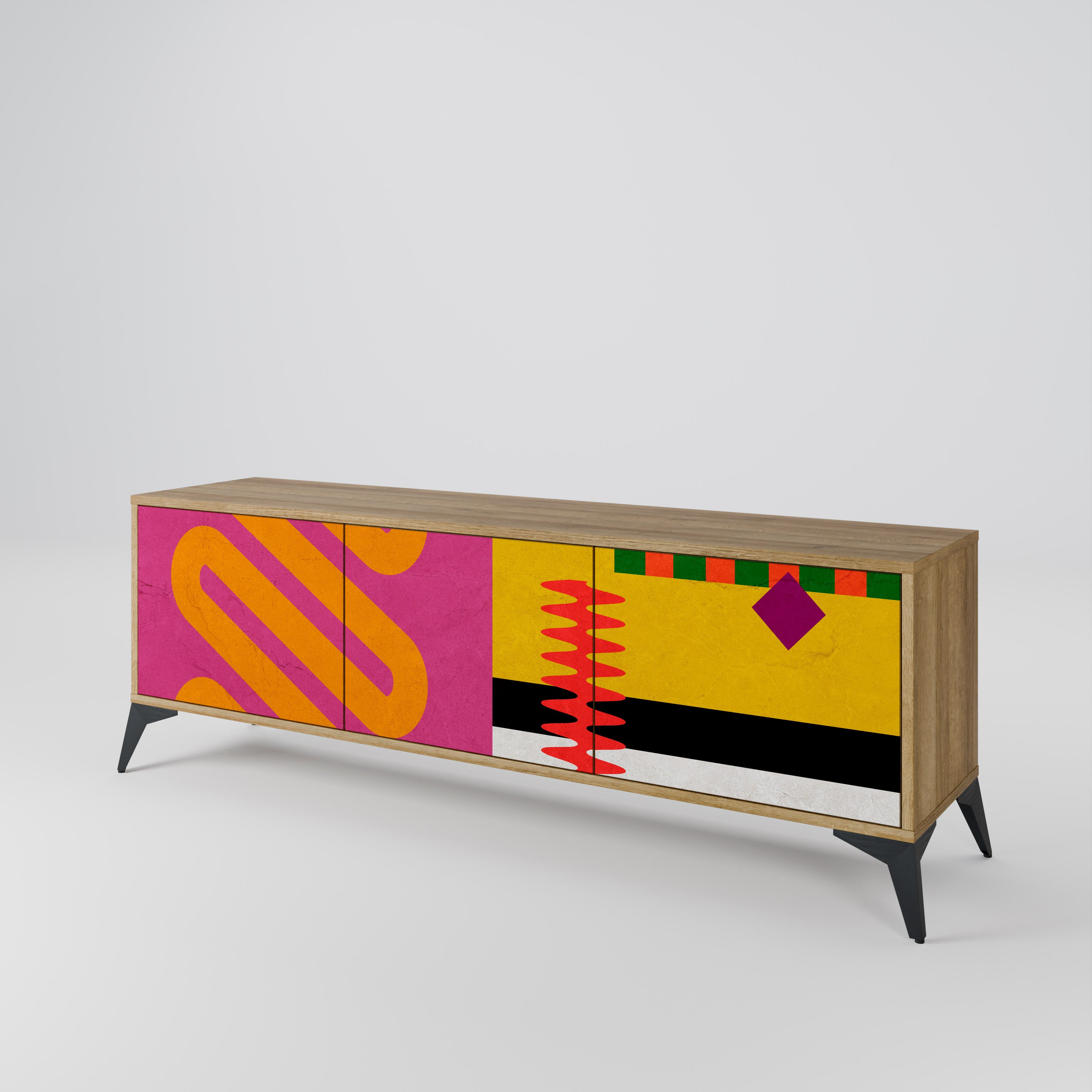 VIVID ART 3-Door TV Cabinet