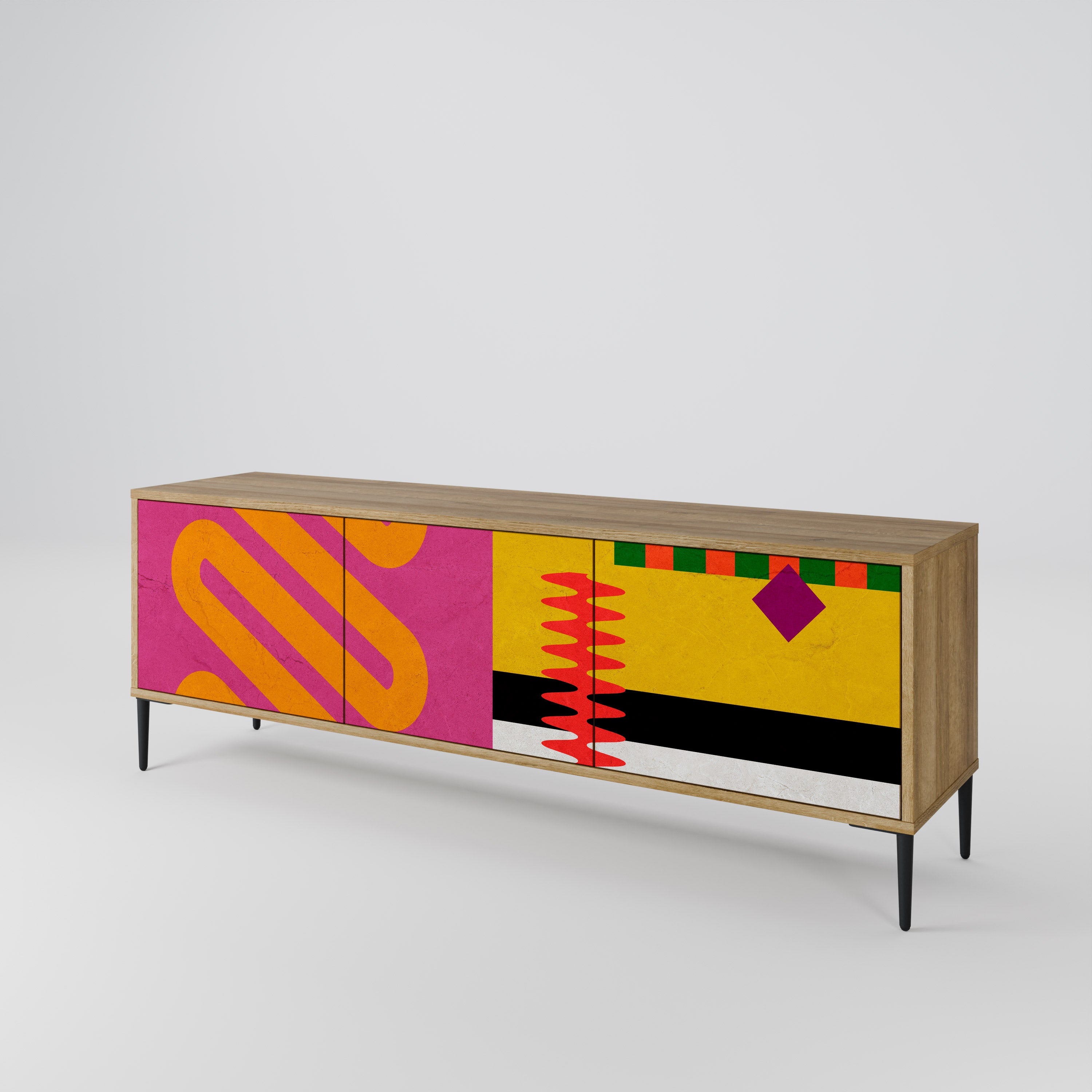 VIVID ART 3-Door TV Cabinet