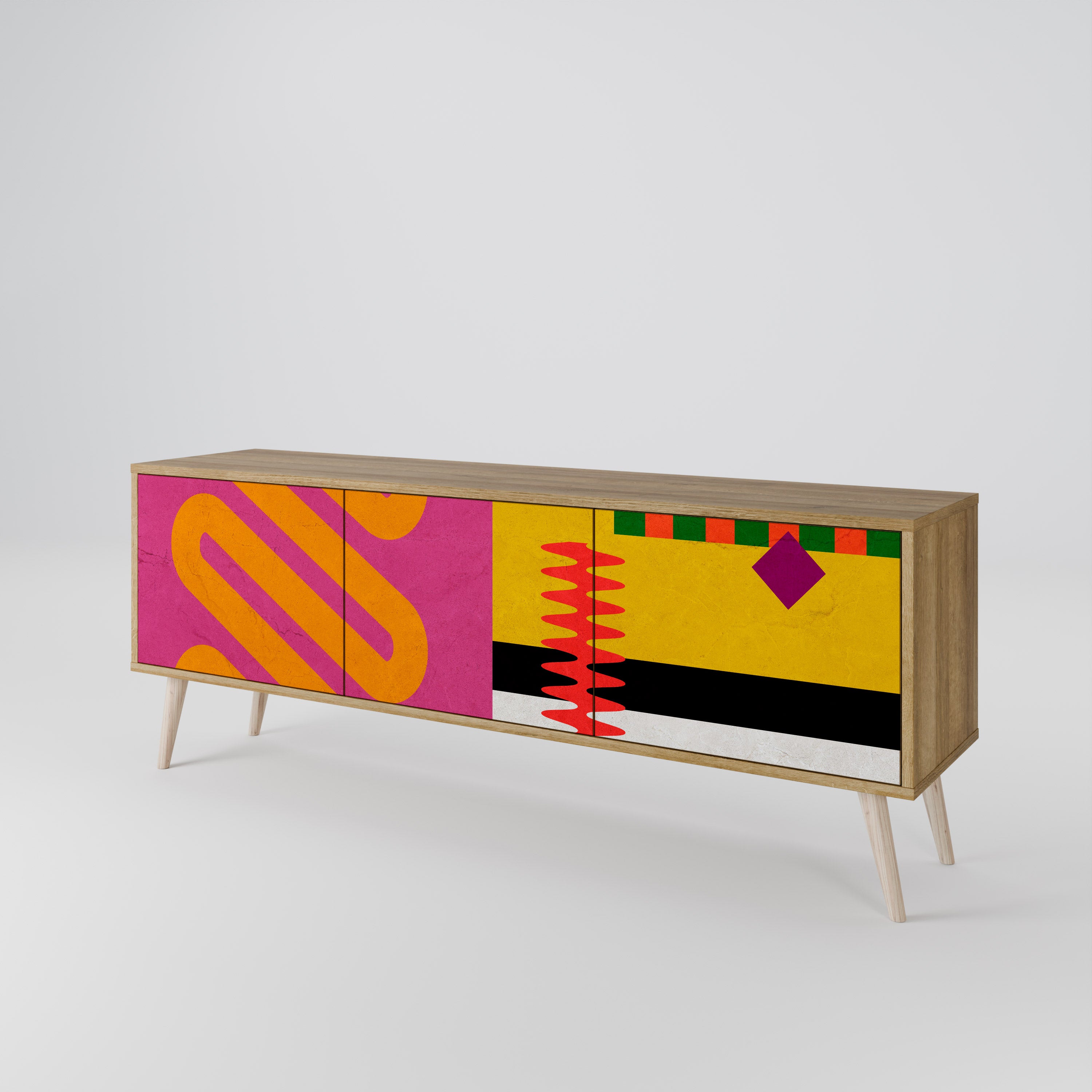 VIVID ART 3-Door TV Cabinet