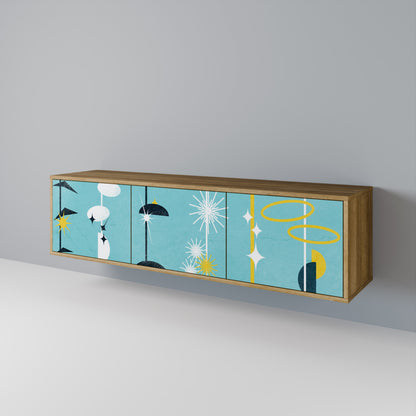 PATHS TO HAPPINESS 3-Door TV Cabinet