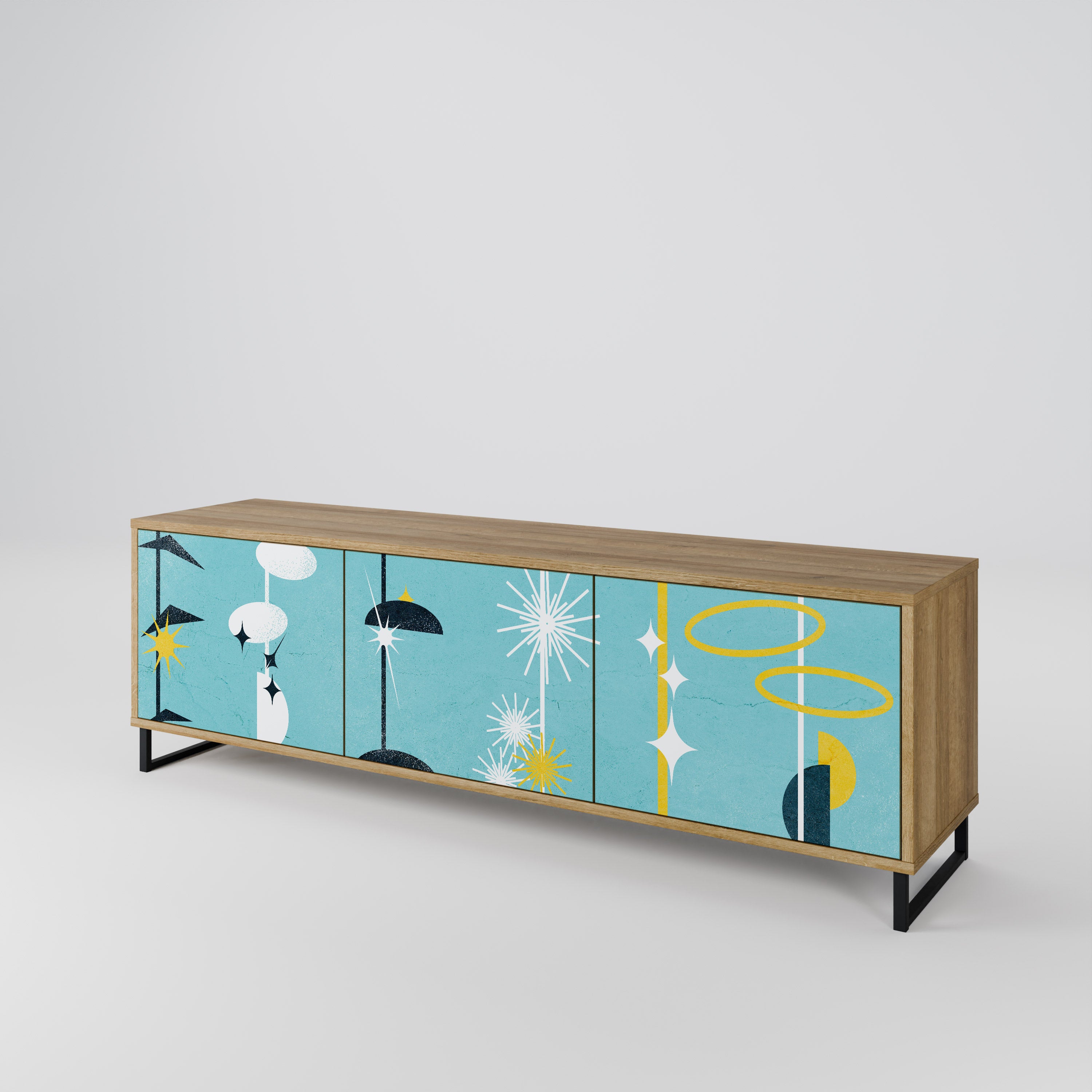 PATHS TO HAPPINESS 3-Door TV Cabinet