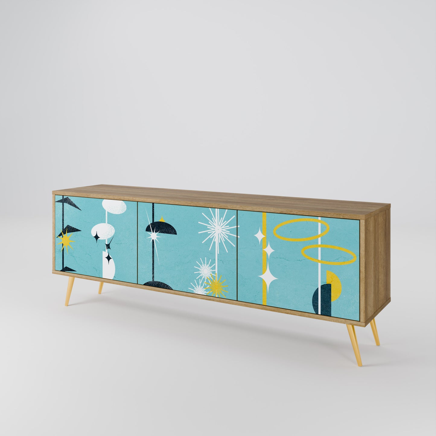 PATHS TO HAPPINESS 3-Door TV Cabinet