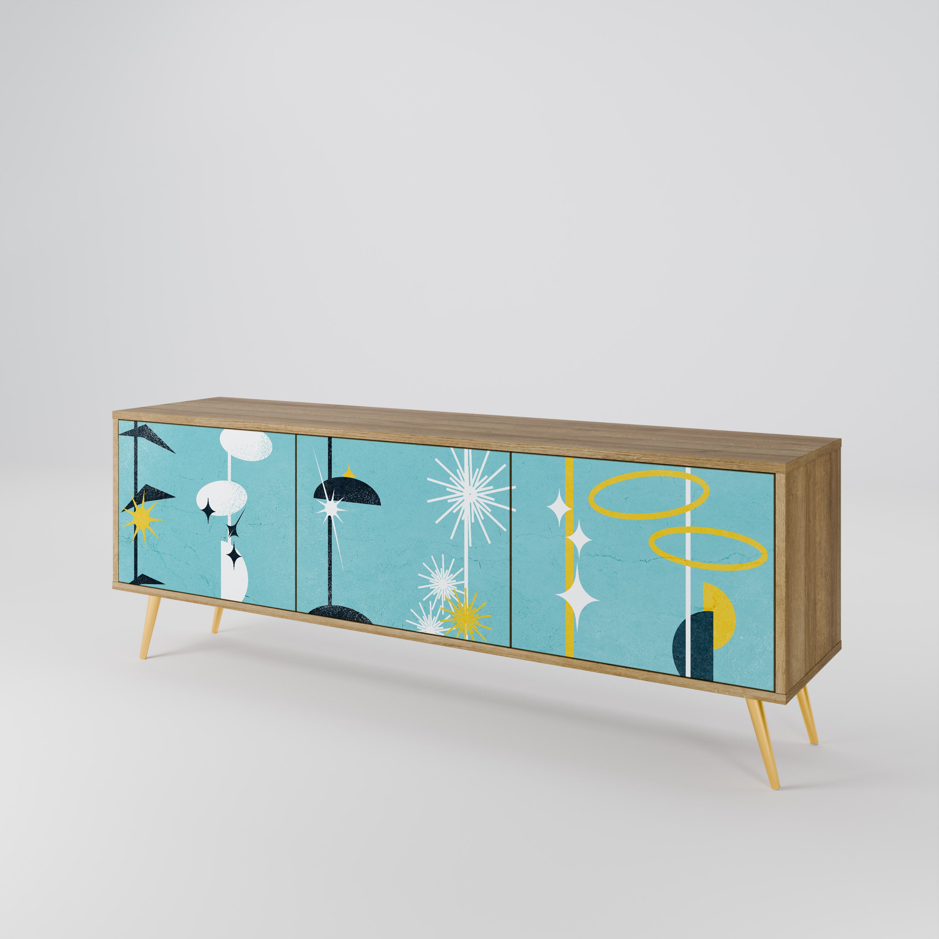 PATHS TO HAPPINESS 3-Door TV Cabinet