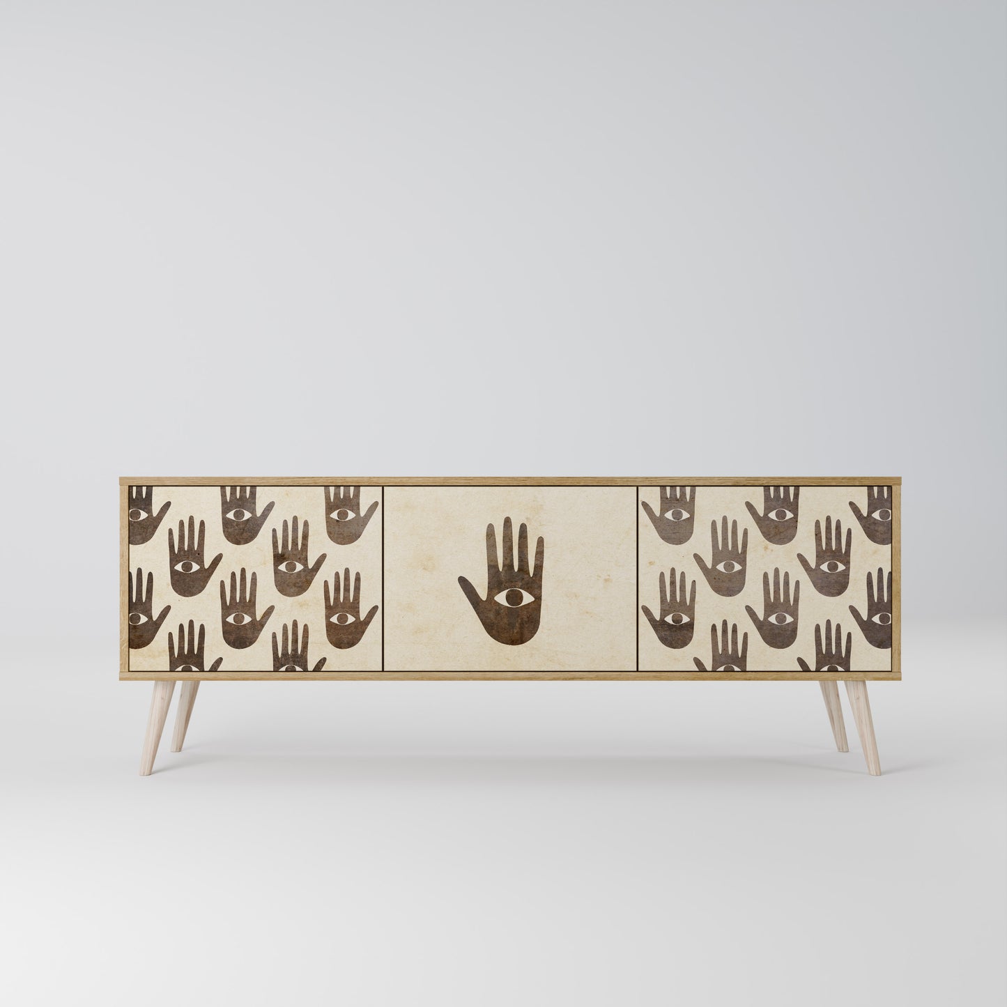 SEE MORE 3-Door TV Cabinet